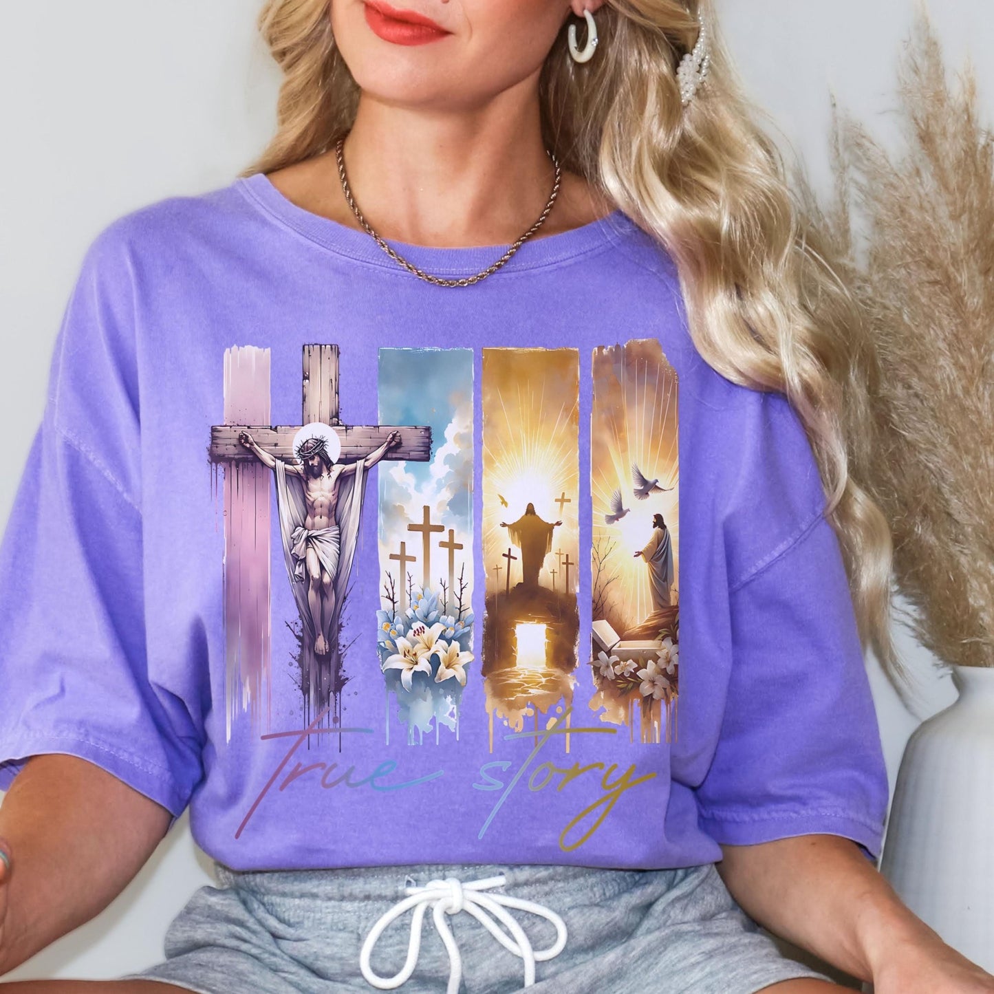 Jesus crucifixion and resurrection shirt designed for Easter and faith-filled occasions a must-have for those devoted to Christianity