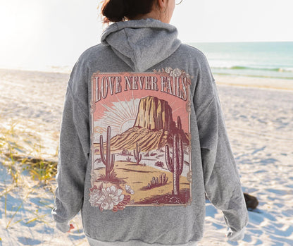 Floral Jesus hoodie with inspirational message