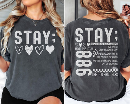 Motivational gift tee reminding others that they are loved and valued, with a hopeful message promoting kindness and support