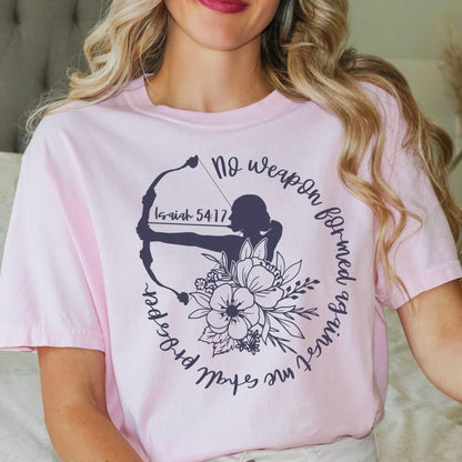 Christian graphic tee with faith-based floral design and Isaiah verse, thoughtful gift idea for Mother’s Day, birthdays, women’s retreats, and daily worship outfits