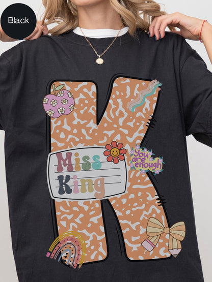 custom teacher name tee