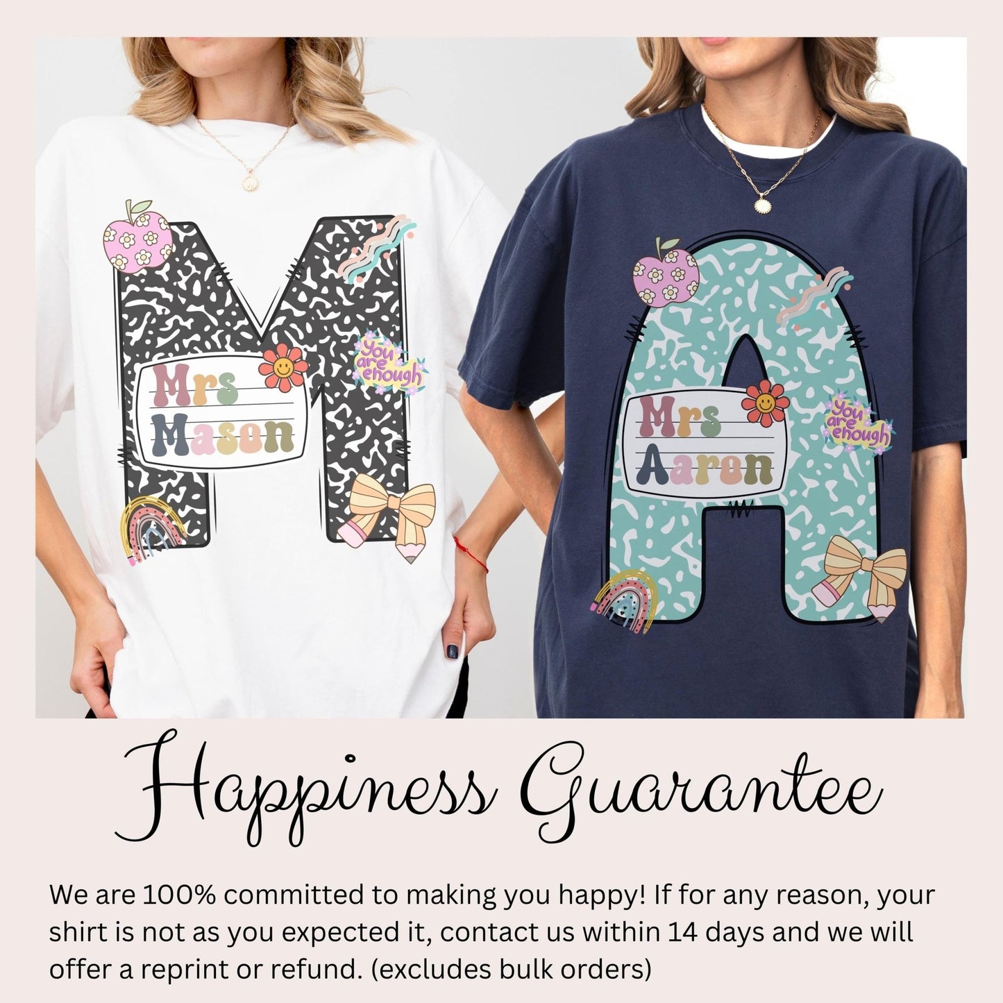 personalized school tee