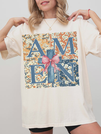 Christian Floral Amen Tee
