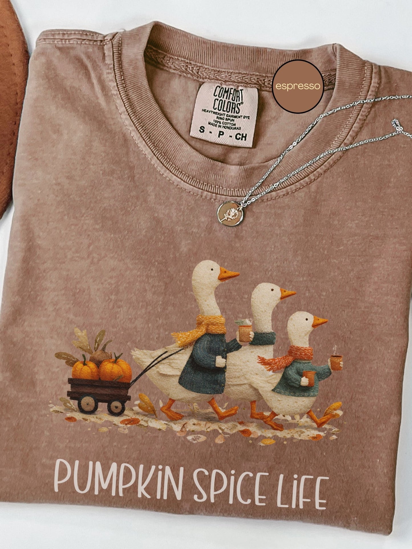 Pumpkin Spice Life Goose Tee