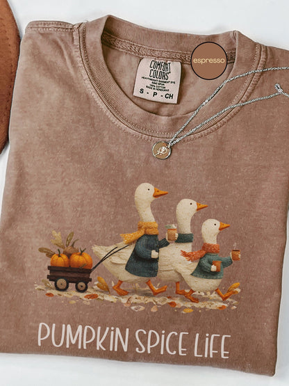 Pumpkin Spice Life Goose Tee