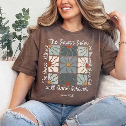 Retro Christian Floral Tee