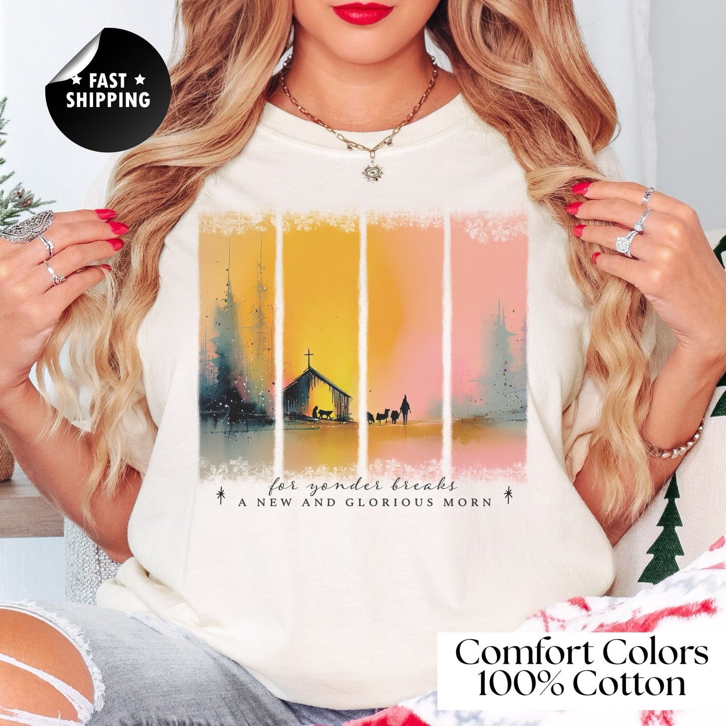 Yonder Breaks Nativity T-Shirt