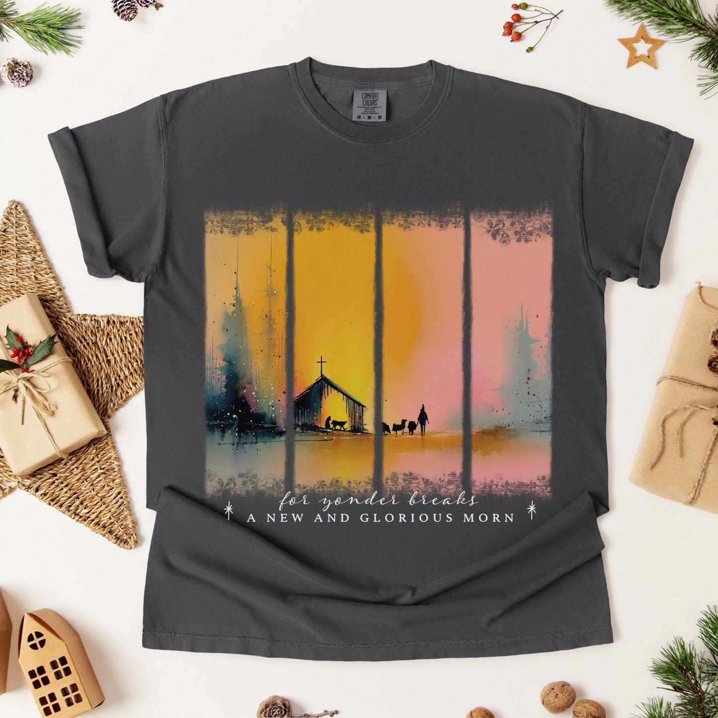 Yonder Breaks Nativity T-Shirt